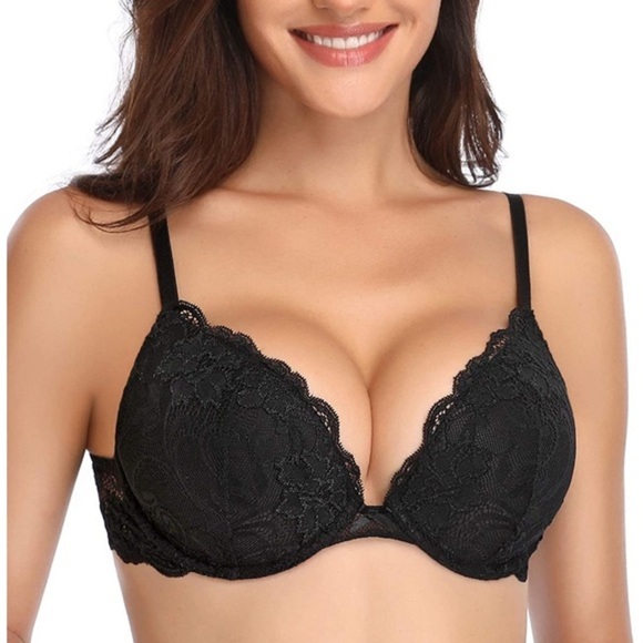 🆕 Push Up Lace Bra Comfort Padded Underwire Bra - Picture 1 of 4